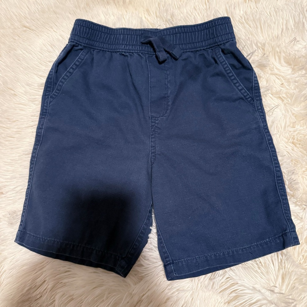 Kids Navy Blue Shorts with Drawstring